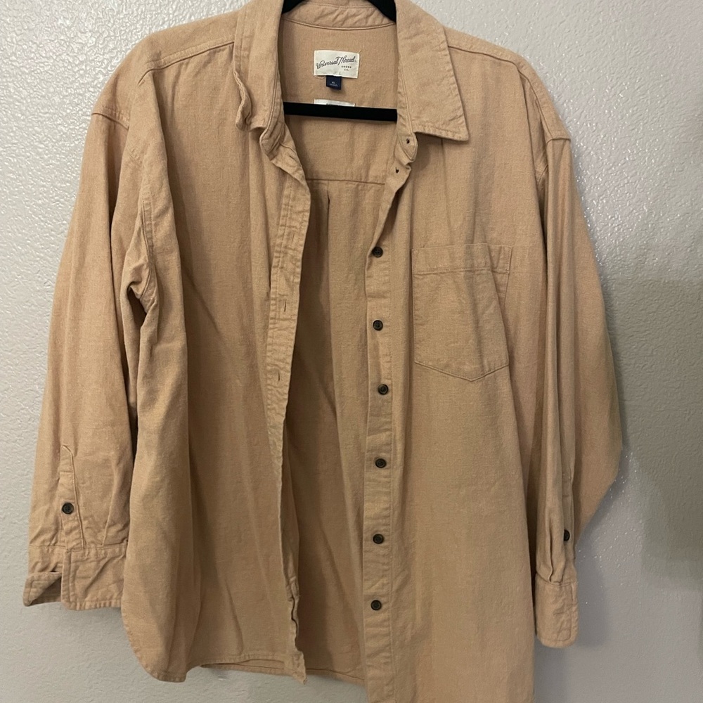 Universal Thread Men's Beige Shirt Jacket